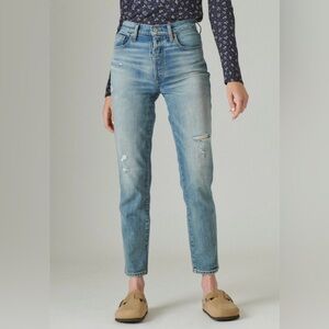 Lucky Brand High Rise Drew Mom Jean in Marine Wash